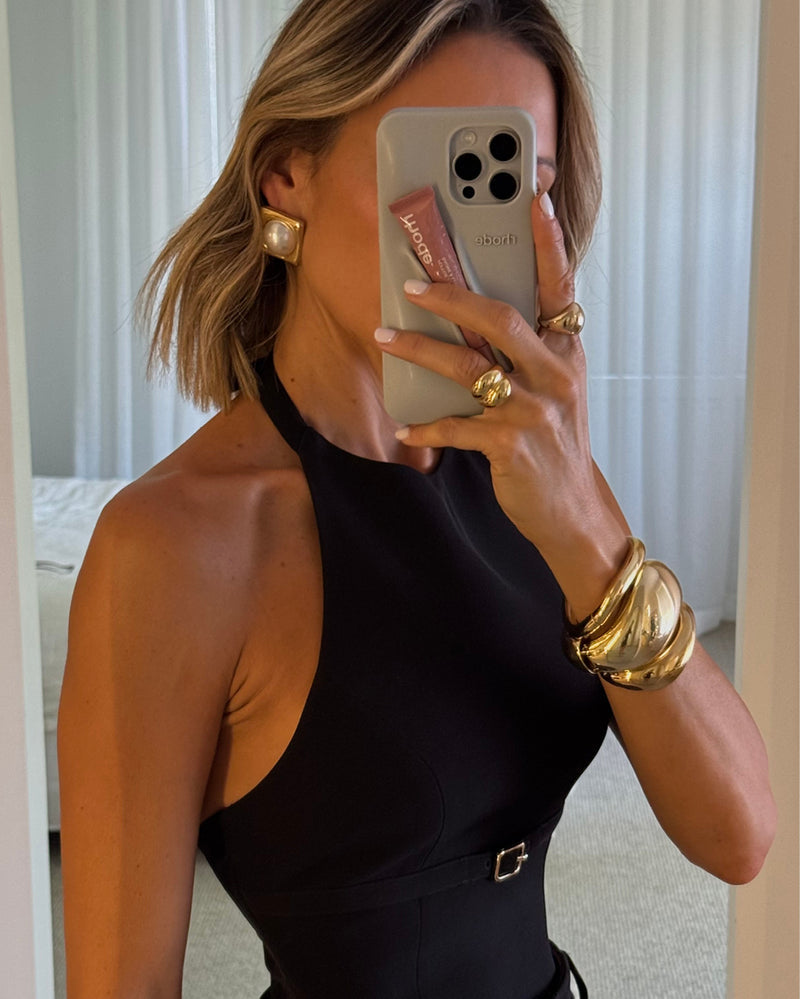 HALLIE BANGLE - GOLD PLATED 18K-JEWELLERY-Billini-O/S-Billini