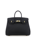 HAMPTON HANDLE BAG - BLACK PEBBLE-Handbags-Billini-Billini