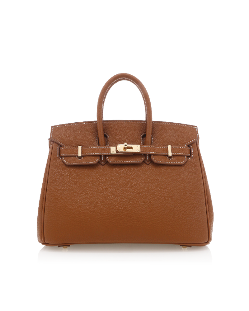 HAMPTON HANDLE BAG - TAN PEBBLE-Handbags-Billini-Billini