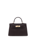 HARIETTE HANDLE BAG - DARK CACAO SAFFIANO-Handbags-Billini-Billini