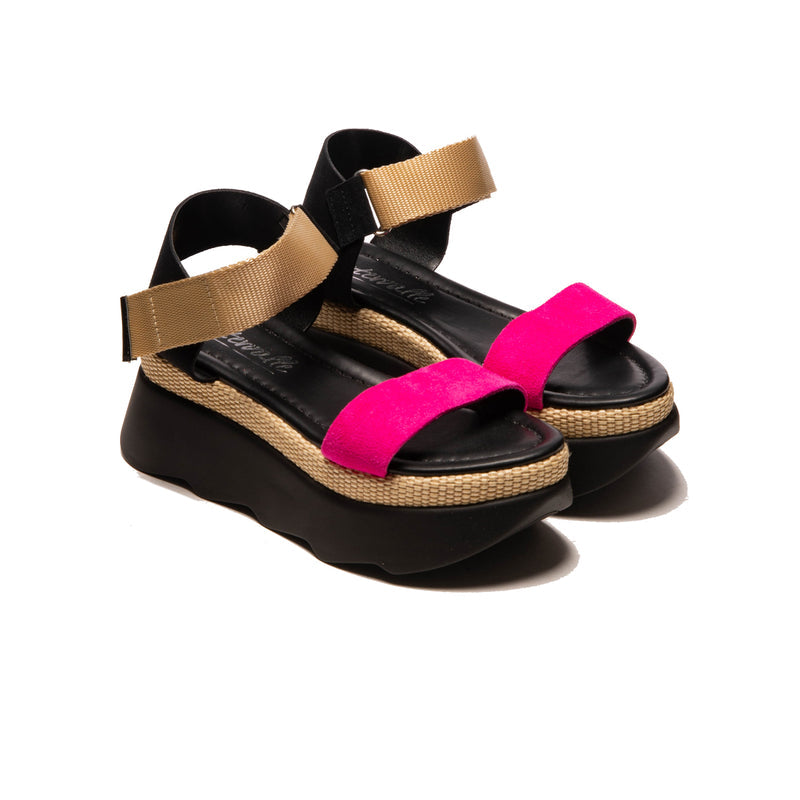Heart Fuschia Multi Leather (6575048360016)