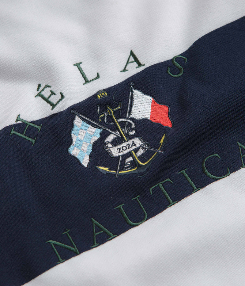 Helas x Nautica Crewneck Sweatshirt in Navy and White