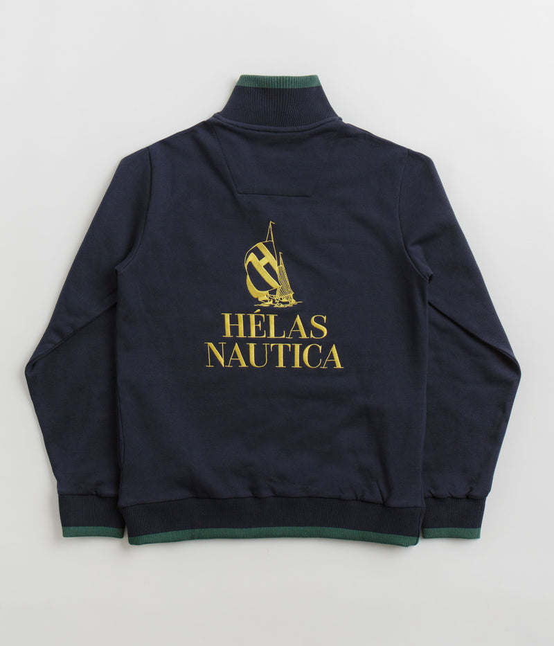 Helas x Nautica Quarter Zip Sweatshirt in Navy