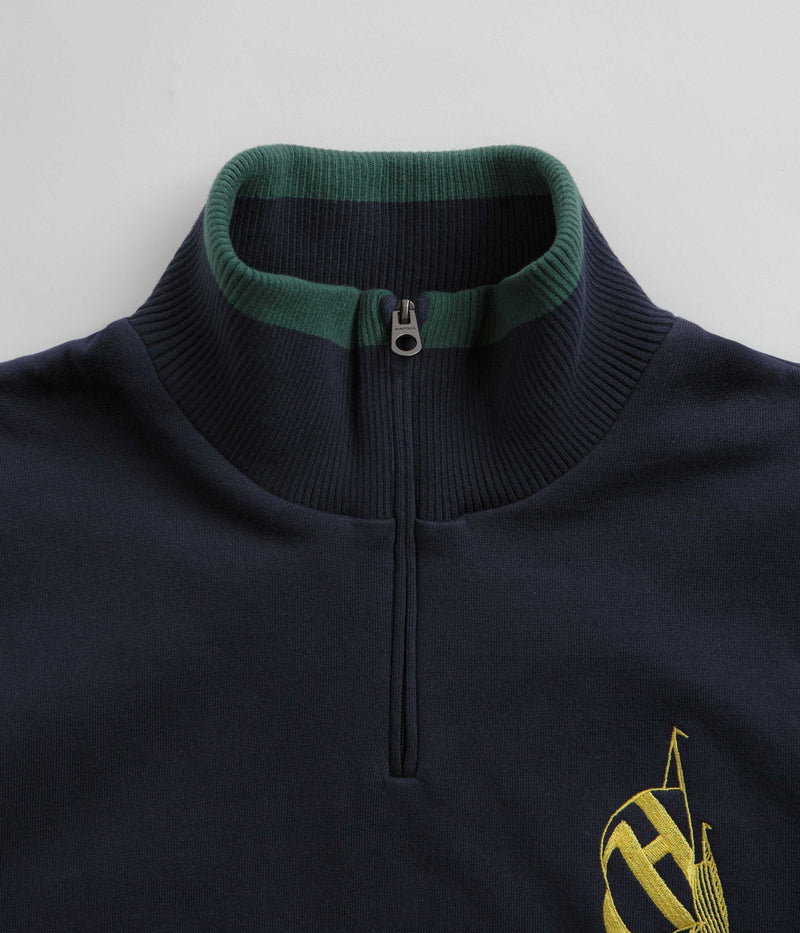 Helas x Nautica Quarter Zip Sweatshirt in Navy