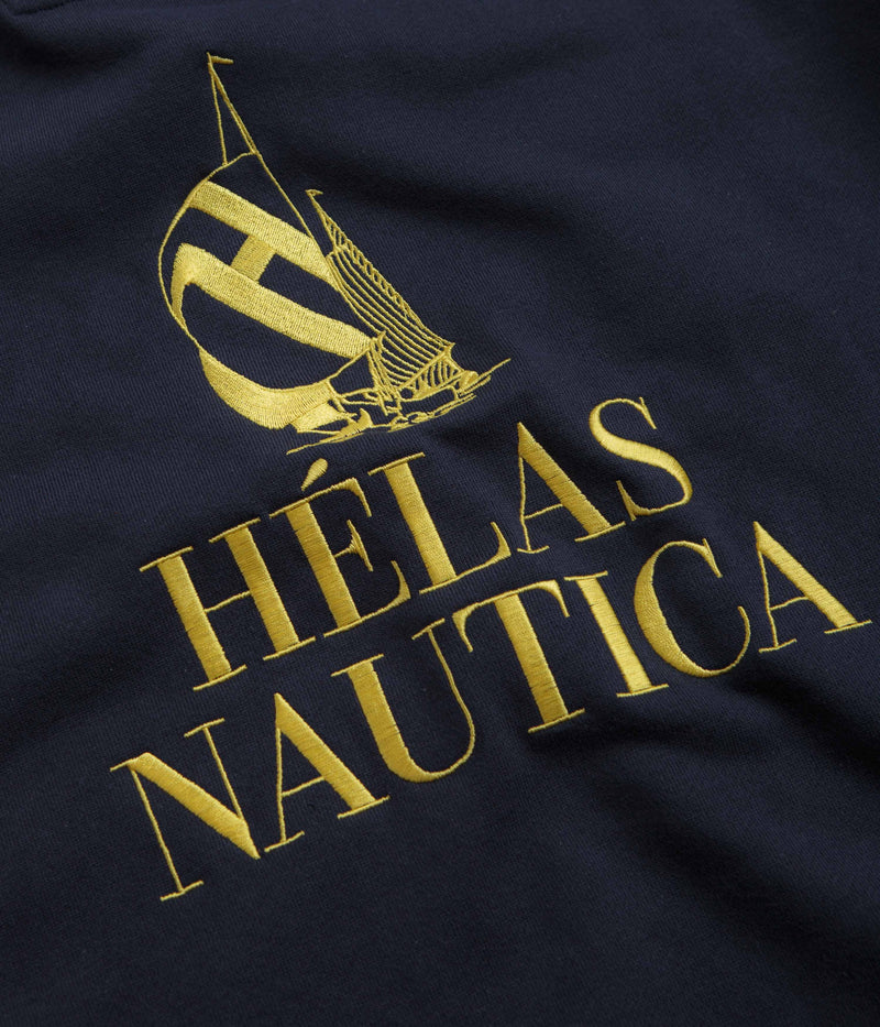 Helas x Nautica Quarter Zip Sweatshirt in Navy