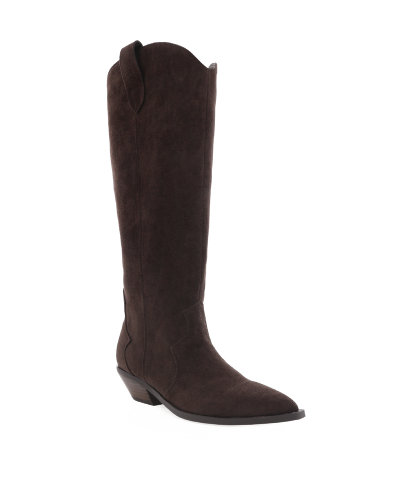 HELIX - DARK CACAO SUEDE-Boots-Billini-Billini
