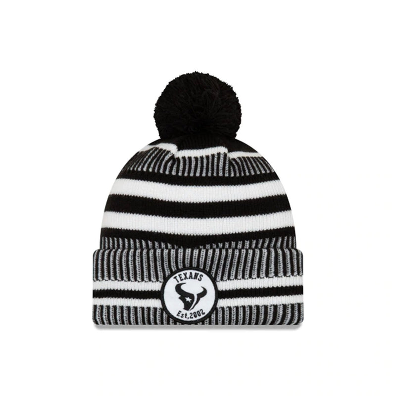 HOUSTON TEXANS NFL SIDELINE HOME COLD WEATHER SPORT KNIT BLACK/WHITE