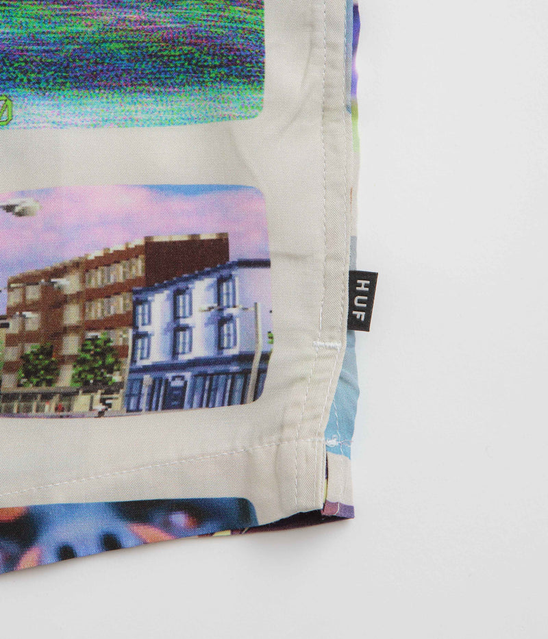 HUF 500 Channels Resort Short Sleeve Shirt in Multi