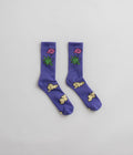HUF As A Kite Crew Socks in Purple