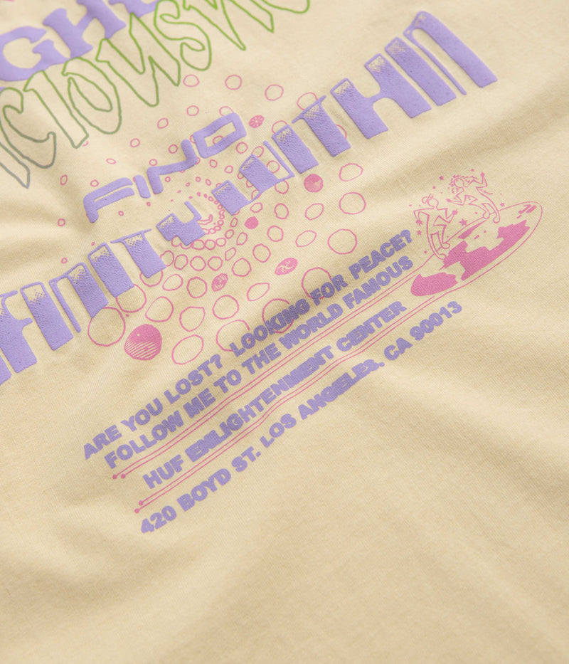 HUF Enlightenment Center T-Shirt in Wheat