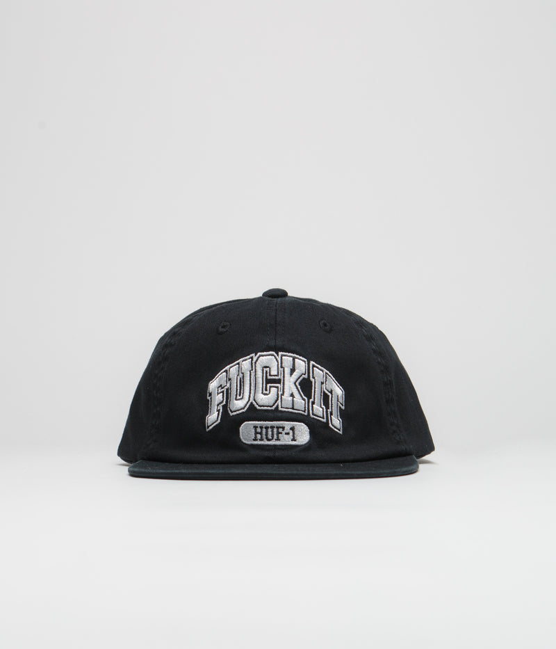 HUF Fuck It Cap in Black