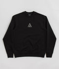 HUF Set Triple Triangle Crewneck Sweatshirt in Black