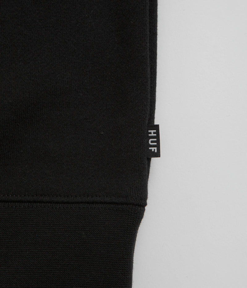 HUF Set Triple Triangle Crewneck Sweatshirt in Black