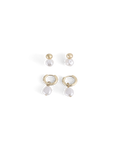 IVY EARRING 2 PACK - GOLD-PEARL-JEWELLERY-Billini-Billini