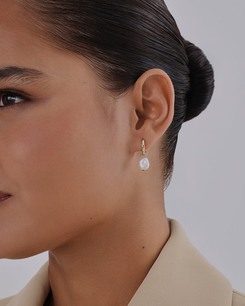 IVY EARRING 2 PACK - GOLD-PEARL-JEWELLERY-Billini-Billini