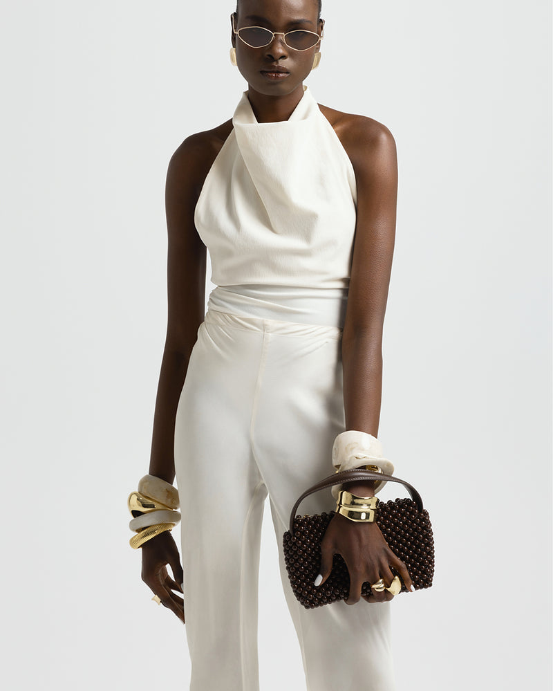 JEANIE HANDLE BAG - CHOCOLATE-Handbags-Billini-Billini