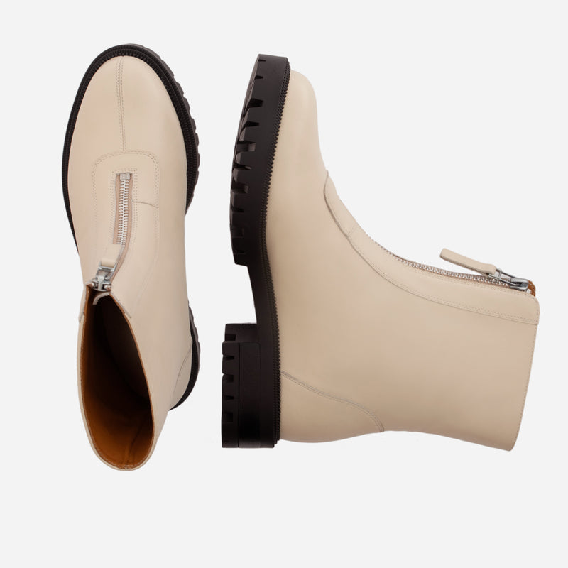 Jenna Zip Up Boots - Women’s Full-Grain Leather