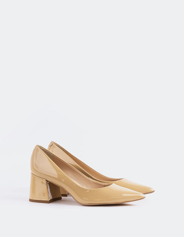 Stylish Thick Low Heel Pump

The perfect blend of comfort and sophistication, this thick low heel pump is designed to offer both stability and style. With its sturdy, wide heel, it ensures effortless support throughout the day while maintaining a sleek, modern aesthetic. Ideal for both professional and casual wear, this versatile shoe elevates any look with understated elegance and all-day comfort.

Detail(s):&nbsp;

Pointy Toe

2.5”&nbsp; Block Heel
We recommend sizing up, as this item runs small.

Materia