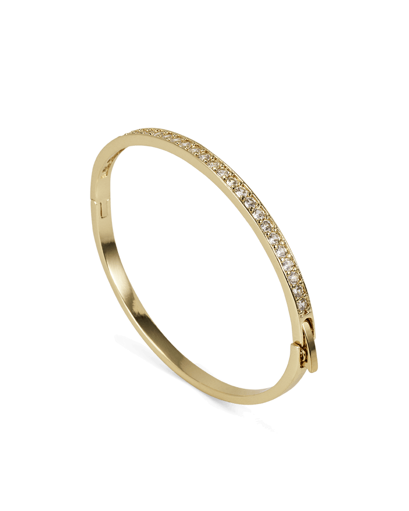 KAIYA BANGLE - GOLD PLATED 14K-DIAMANTE-JEWELLERY-Billini-Billini