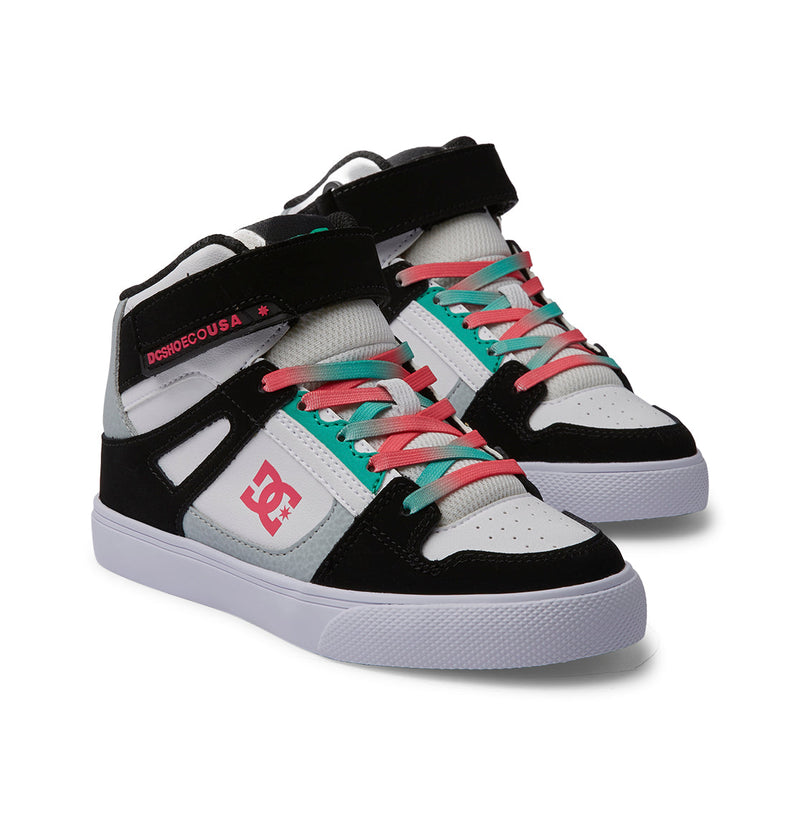 Kids' Pure High-Top Elastic Lace High-Top Shoes - DC Shoes