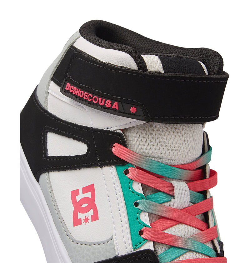 Kids' Pure High-Top Elastic Lace High-Top Shoes - DC Shoes