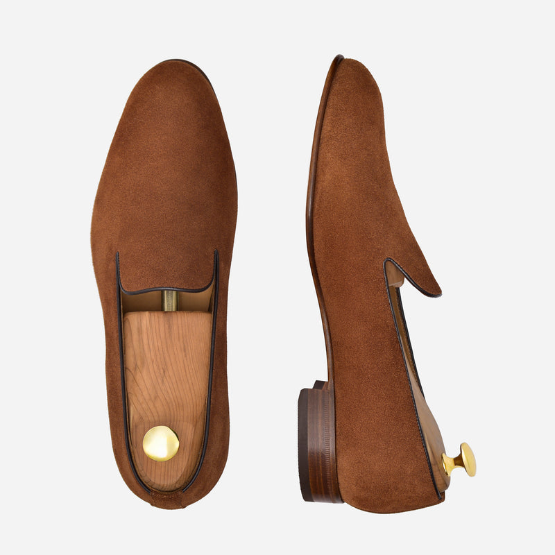 Langford Wholecut Loafers - Suede - Men's