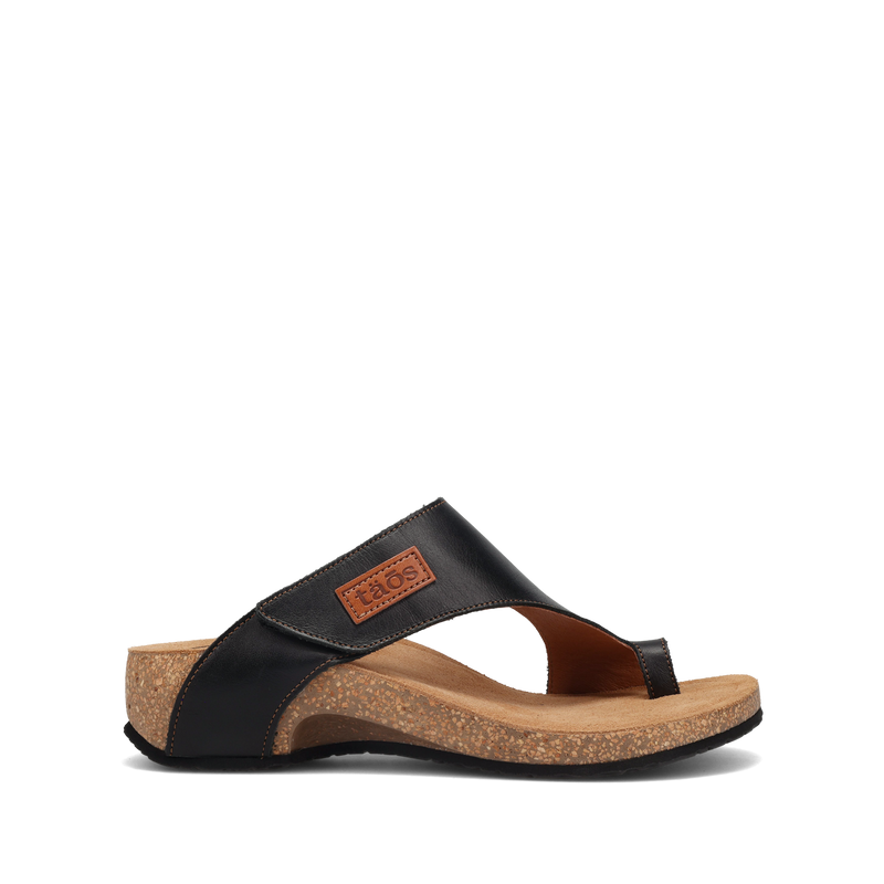 Side angle image of Taos Footwear Loop Black Size 36