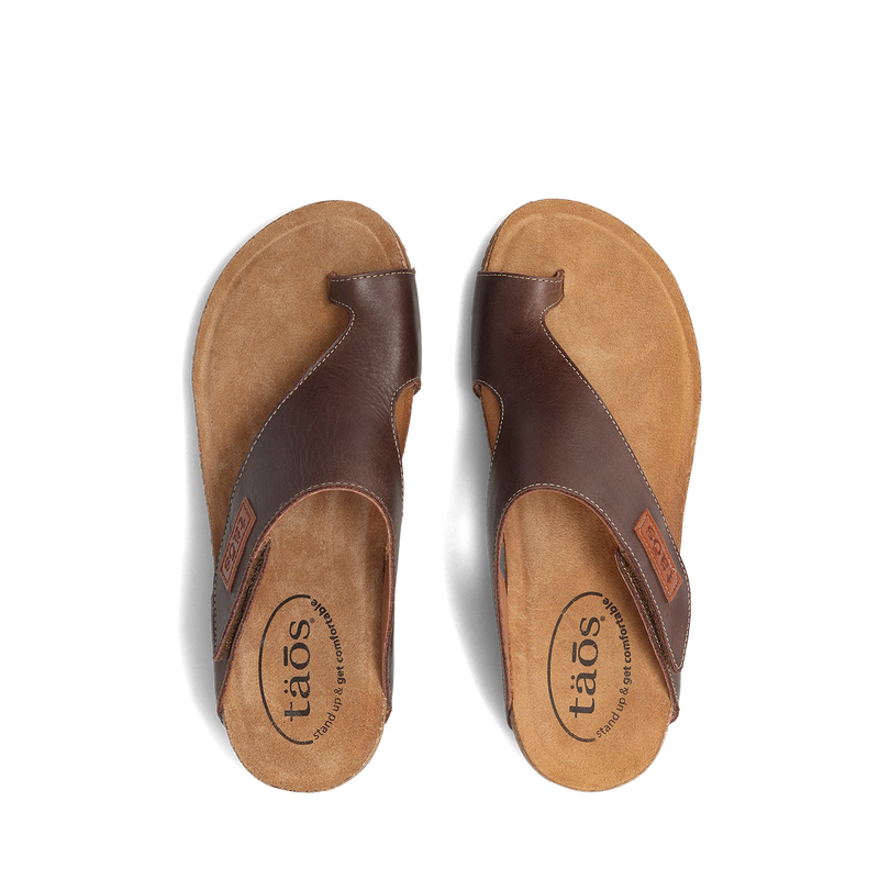 Top down image of Taos Footwear Loop Mocha Size 38