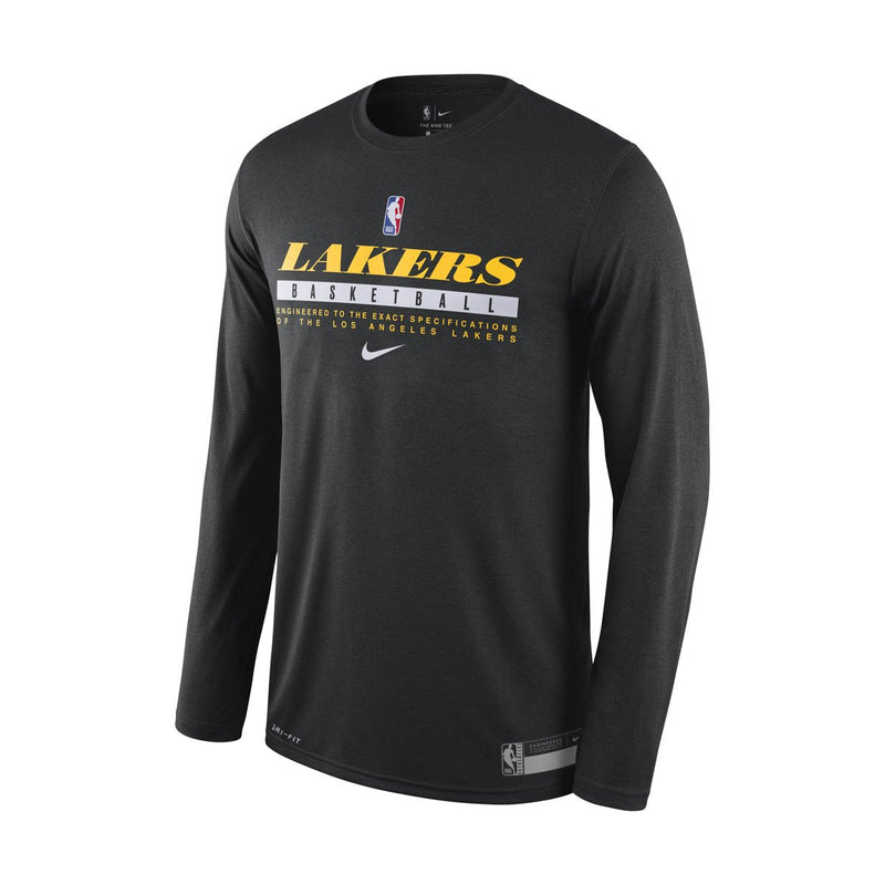Los Angeles Lakers Practice Men's Dri-FIT NBA Long-Sleeve T-Shirt