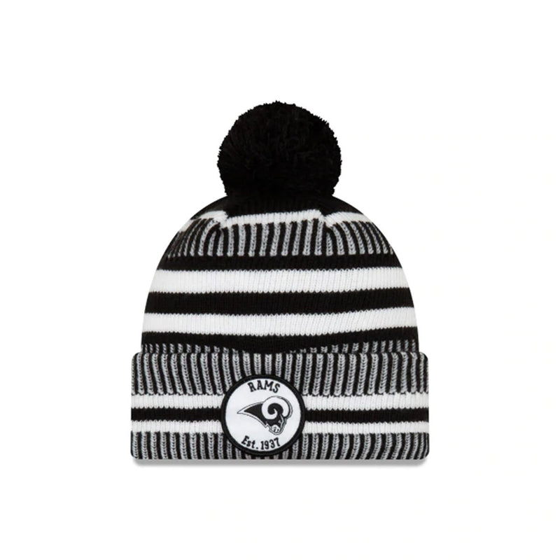 LOS ANGELES RAMS NFL SIDELINE HOME COLD WEATHER SPORT KNIT BLACK/WHITE