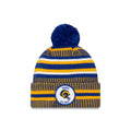 LOS ANGELES RAMS OFFICIAL NFL SIDELINE CLASSIC LOGO COLD WEATHER SPORT KNIT BLUE/YELLOW