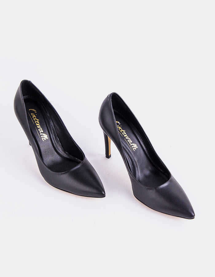 Chic Low Heel Pump
Designed for effortless elegance, this low heel pump offers the perfect balance of style and comfort. Its understated silhouette makes it ideal for both professional and casual settings, while the modest heel provides all-day wearability without compromising on sophistication. A go-to option for polished, everyday wear.

Detail(s):&nbsp;

Pointy Toe
3.75” Straight Stiletto Heel
We recommend sizing up, as this item runs small.

Material(s):&nbsp;

Genuine Leather Upper&nbsp;
Padded Leather