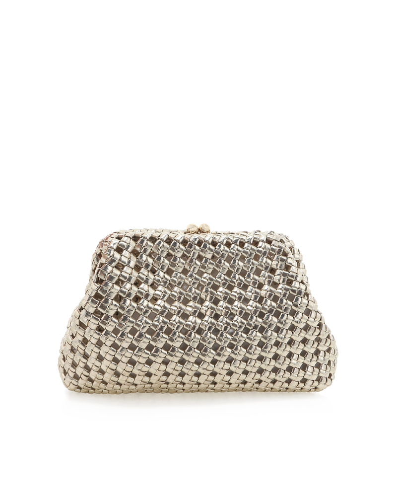 MADELINE CLUTCH BAG - GOLD METALLIC-Handbags-Billini-Billini