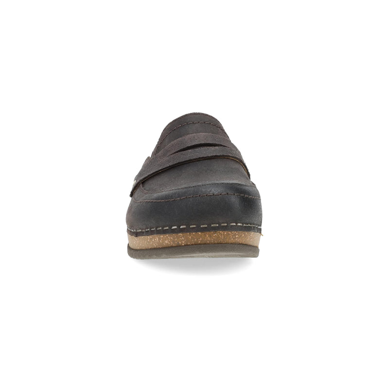 Toe image of Maggy Clog Chocolate Leather