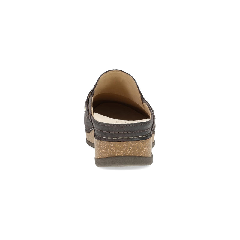 Heel image of Maggy Clog Chocolate Leather