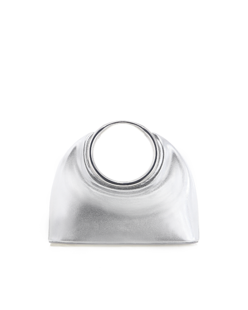 MONROE HANDLE BAG - SILVER METALLIC-Handbags-Billini-Billini