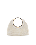 MONROE RAFFIA HANDLE BAG - CREAM RAFFIA-BONE-Handbags-Billini-Billini
