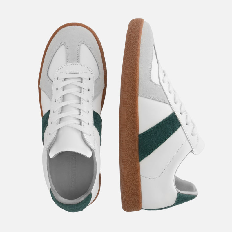 Morgen Trainers - Leather/Suede - Gum Sole - Women's