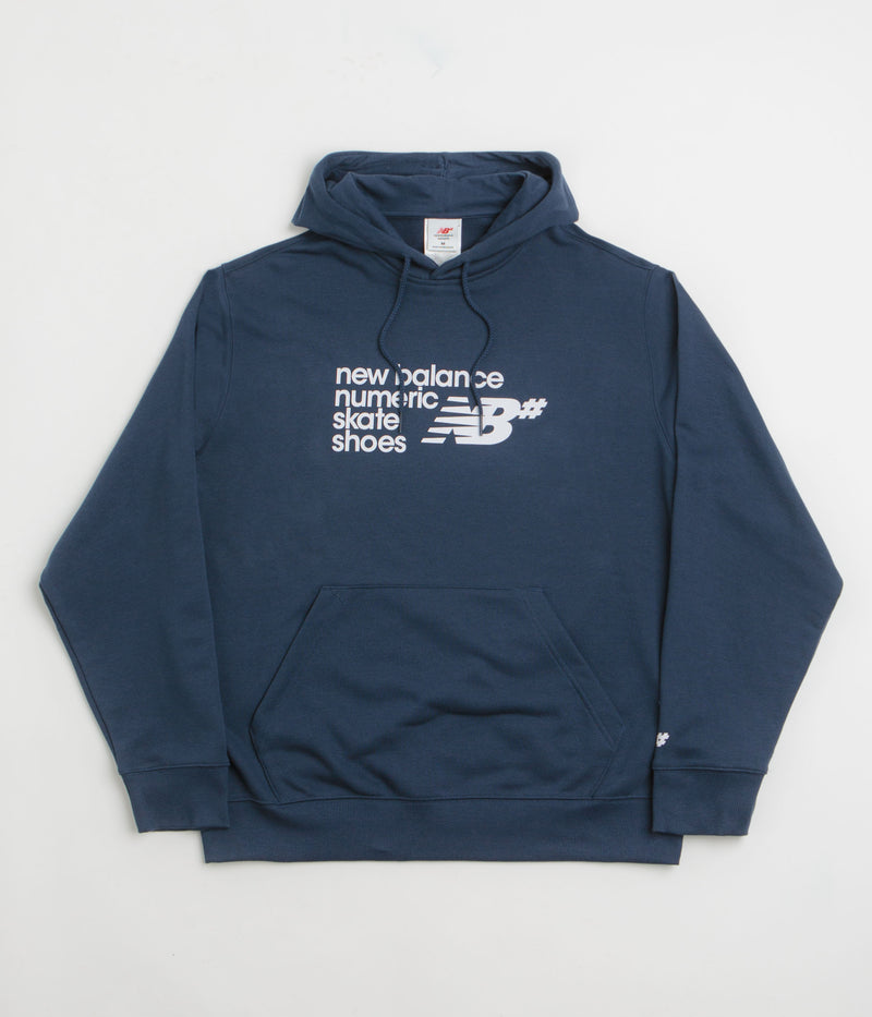 New Balance Numeric Logo Hoodie in Navy