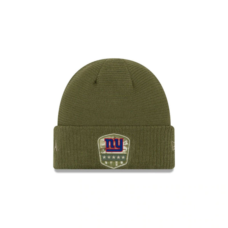 NEW YORK GIANTS SALUTE TO SERVICE CUFF KNIT GREEN/BLUE