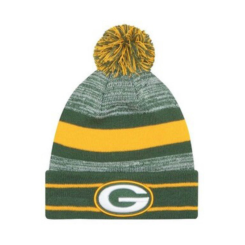 NFL Cuff Pom Knit Green Bay Packers Knit Thick Dark Green