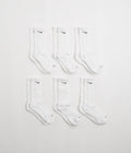 Nike Everyday Plus Cushioned Socks (6 Pack) in White and Black
