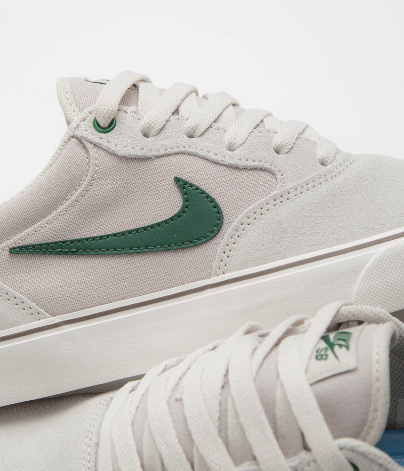 Nike SB Chron 2 Shoes in Light Orewood Brown and Fir and Phantom - Mink Brown