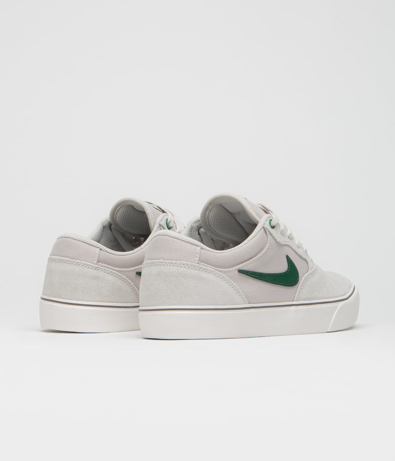 Nike SB Chron 2 Shoes in Light Orewood Brown and Fir and Phantom - Mink Brown