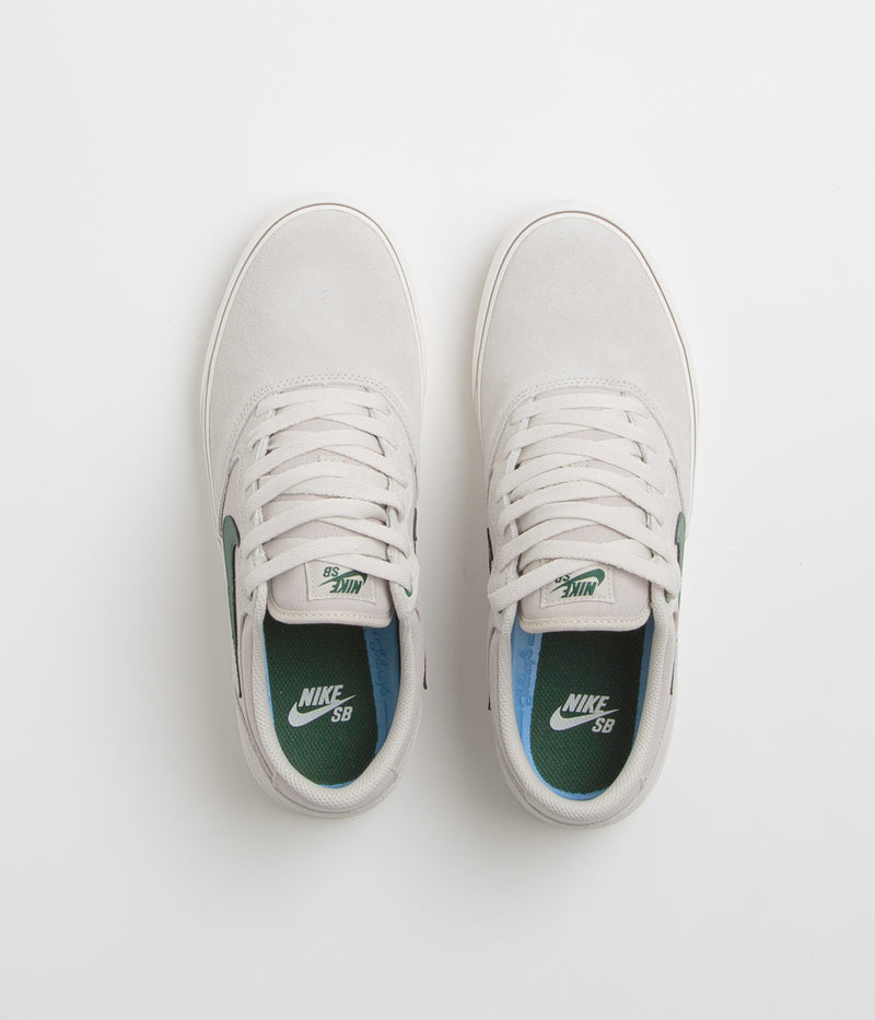 Nike SB Chron 2 Shoes in Light Orewood Brown and Fir and Phantom - Mink Brown