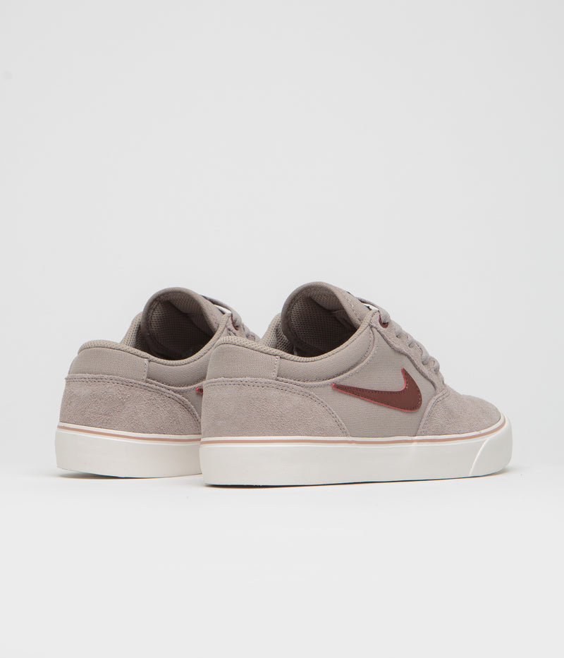 Nike SB Chron 2 Shoes in Malt and Red Sepia and Phantom - Particle Pink