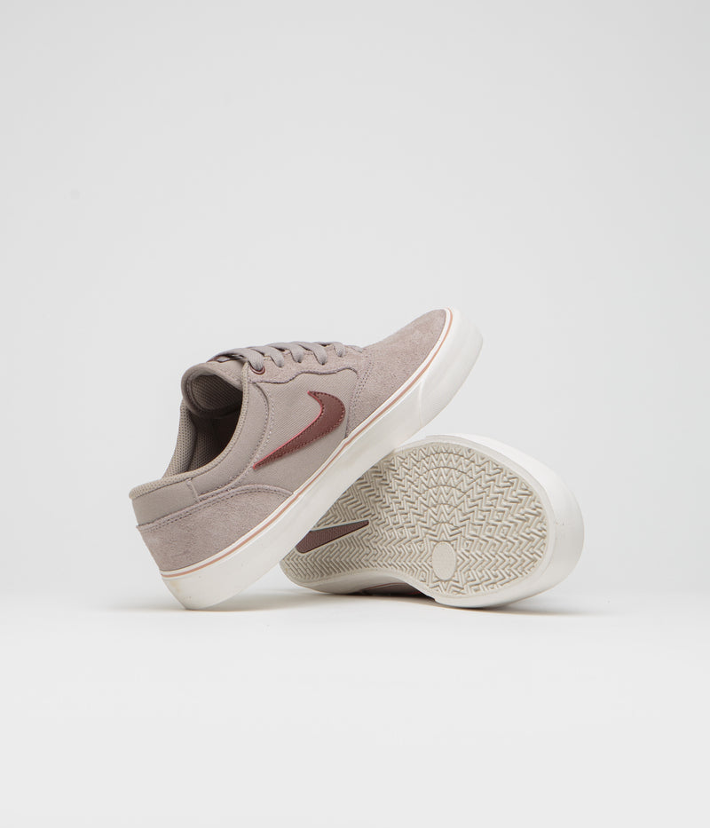 Nike SB Chron 2 Shoes in Malt and Red Sepia and Phantom - Particle Pink