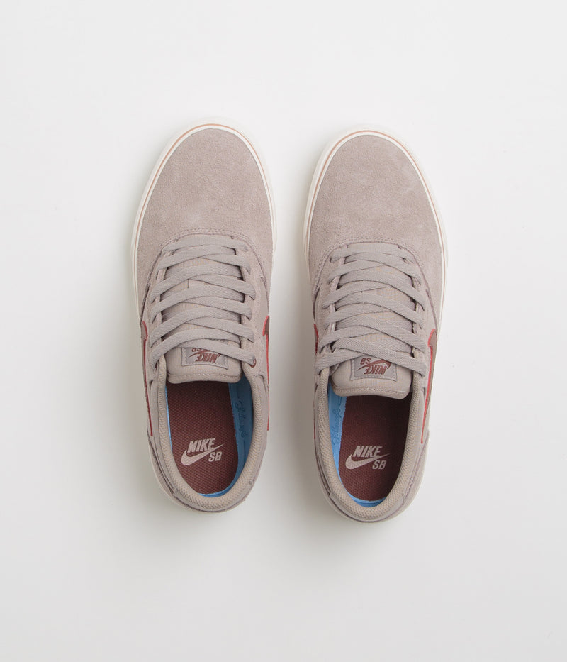 Nike SB Chron 2 Shoes in Malt and Red Sepia and Phantom - Particle Pink
