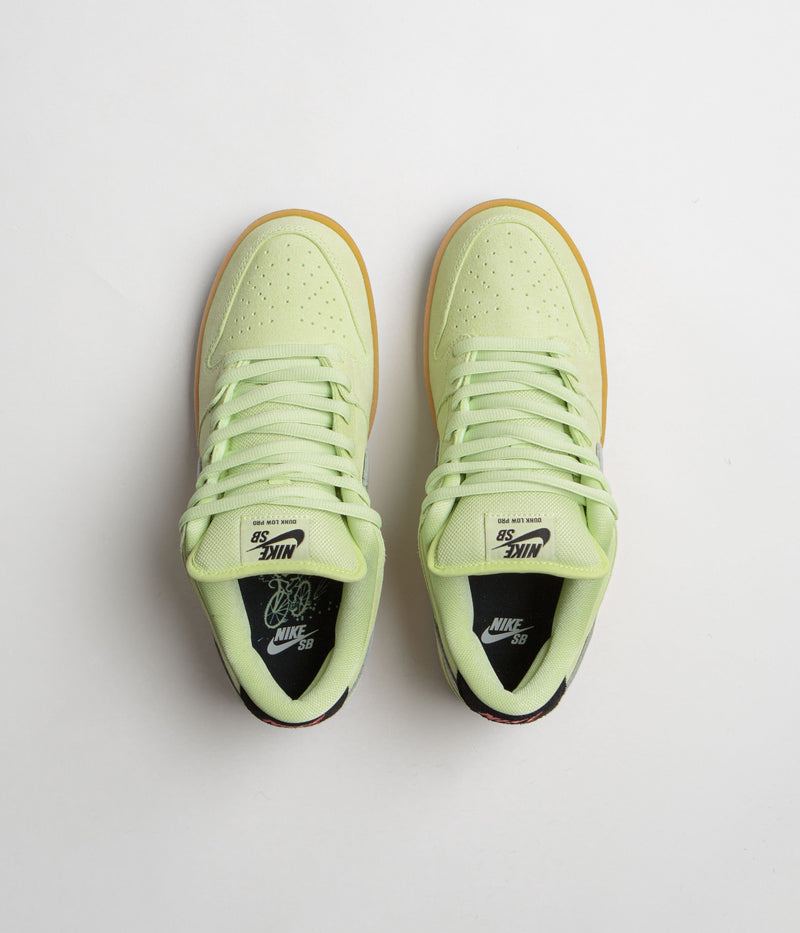 Nike SB Dunk Low Pro Premium 'Verdugo Mountain' Shoes in Pistachio Frost and Wolf Grey and Black