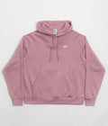 Nike SB Essential Small Logo Hoodie in Plum Dust and White
